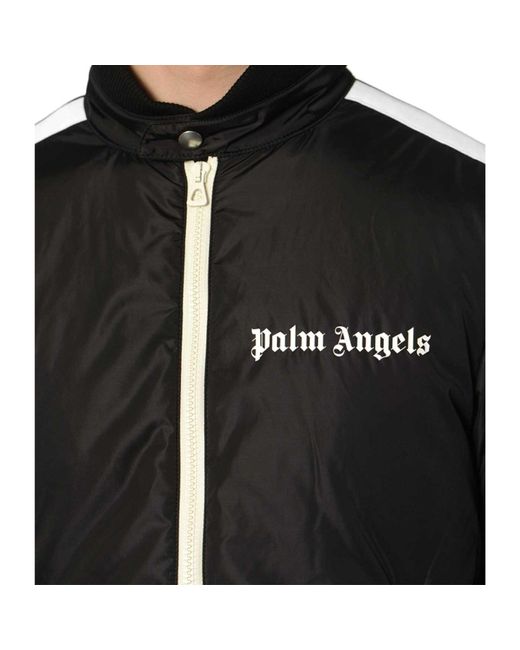 Palm Angels Black Padded Jacket for men