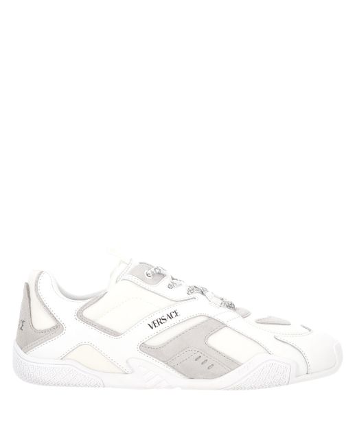 Concrete Lace Up Sneaker di Versace in White da Uomo