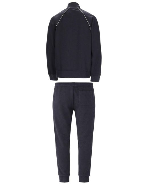 Boss Blue Set Tracksuit Con Logo for men