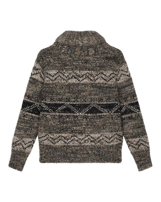 Dolce & Gabbana Gray Mini Prairie Cardigan For Boys