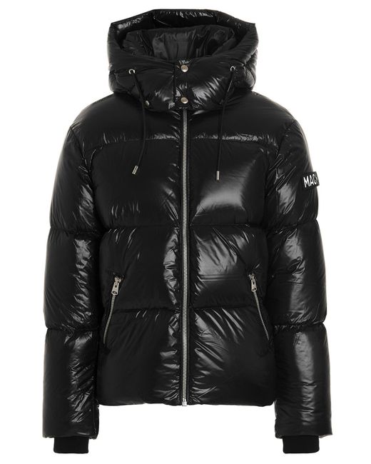 Mackage Logo Patch Down Jacket in het Black voor heren