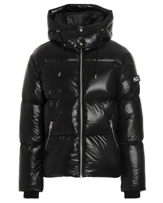 Veste à bas de patch de logo Mackage pour homme en coloris Black