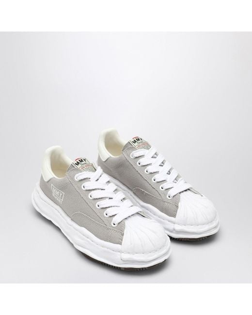 Maison Mihara Yasuhiro Canvas Lace Up Low Sneakers in White for Men Lyst UK