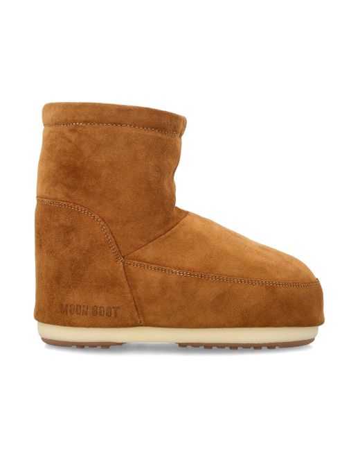 Moon Boot Mondschuh Flat Schuhe Brandy in Brown für Herren