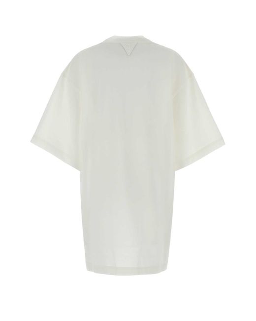 Bottega Veneta White Cotton T-Shirt