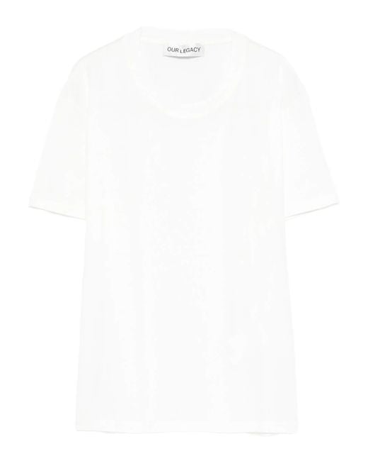 Our Legacy White Classic T-Shirt