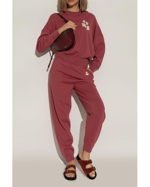 Isabel Marant Brown Burgundy Lennyo Sandals