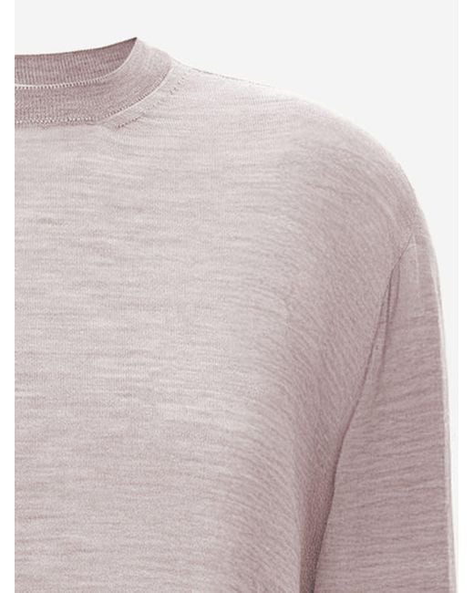 Jil Sander Pink Wool And Cashmere Blend Sweater