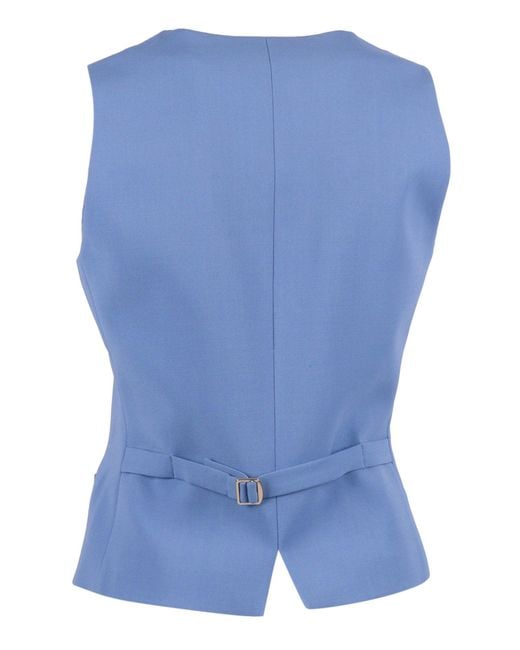 Max Mara Blue Gilet Madia