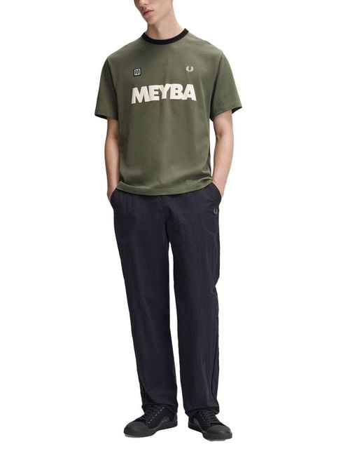Fred Perry Green T Shirt "Ringer Meyba"