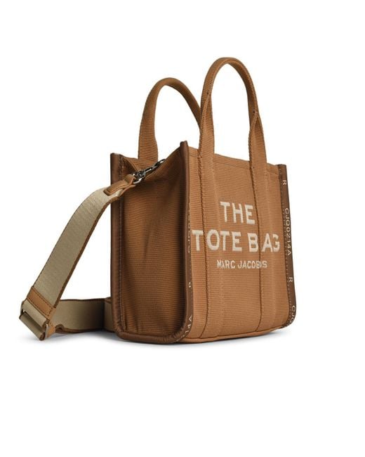 Marc Jacobs Brown 'The Small Tote' Cotton Bag