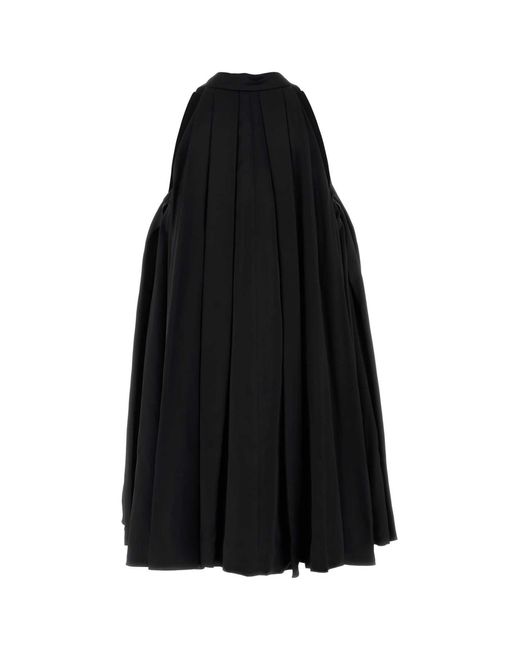Loewe Black Satin Mini Dress