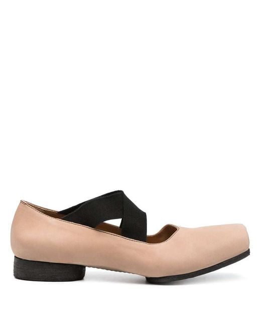 Uma Wang White Leather Ballerina