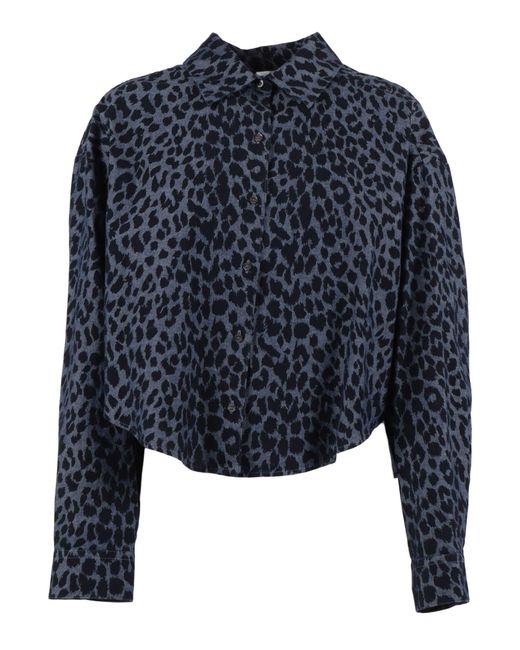 Aspesi Blue Printed Shirt