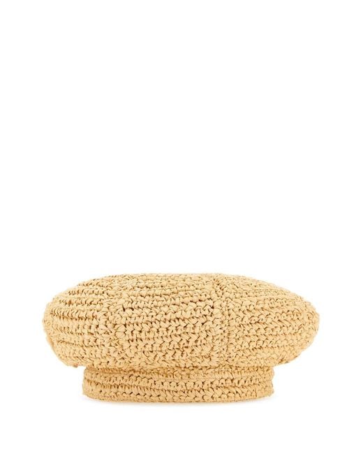 Prada Natural Rafia Baker Boy Hat