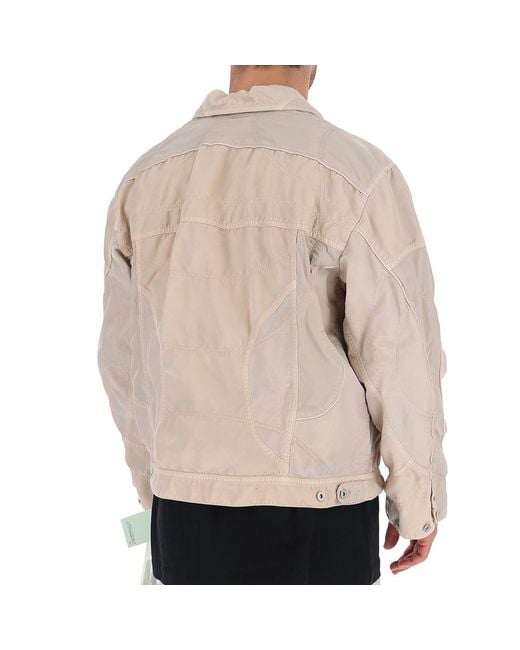 Off-White c/o Virgil Abloh Natural Logo Windbreaker Bomber Jacket for men