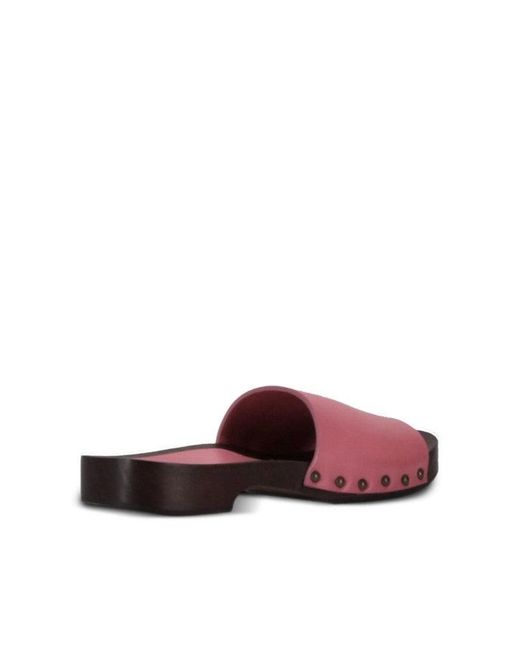 LA ROSE Multicolor Zoccoli Pelle