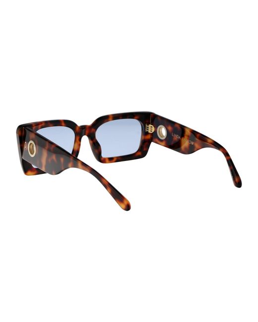 Linda Farrow Black Sunglasses