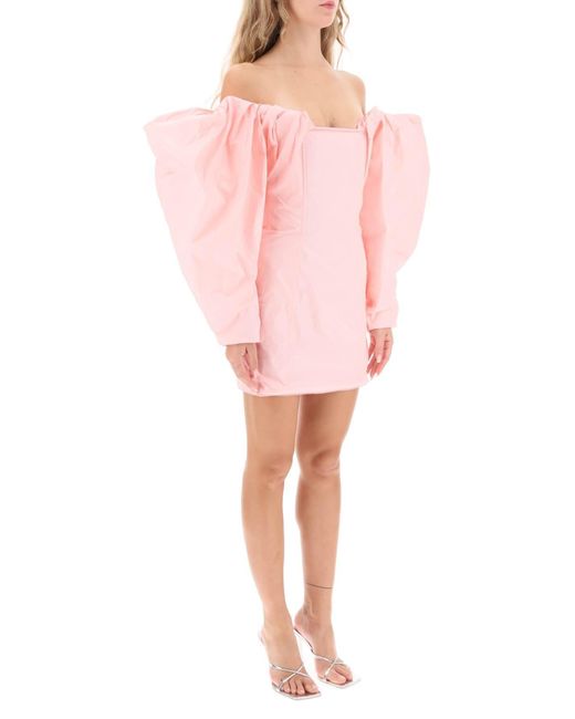 Jacquemus Pink La Robe Taftas Mini Kleid