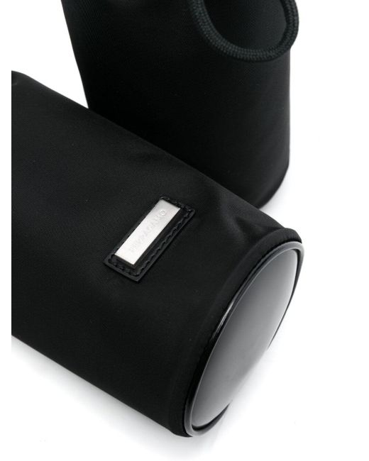 Ferragamo Hybrid Doppelflaschengürtelbeutel in Black für Herren