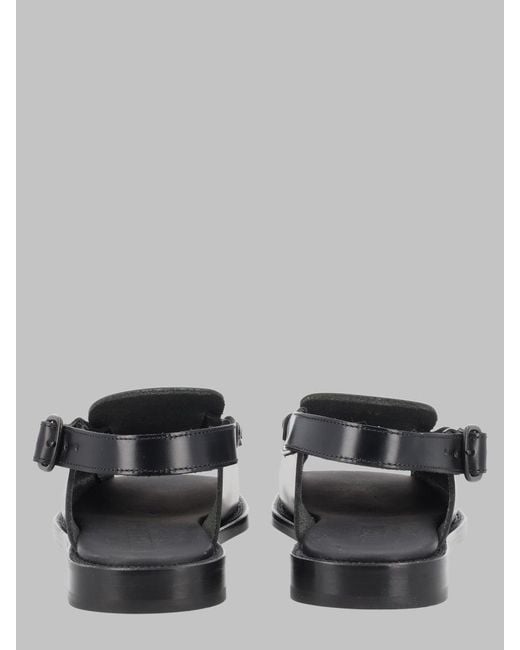Hereu Gray Lambskin Mini Flats