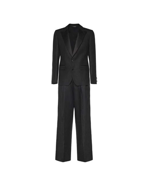 Dolce & Gabbana Black Button Up Suit