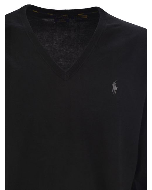 Polo Ralph Lauren Slim Fit Cotton Jersey in het Black voor heren