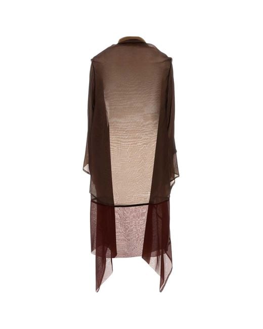 Alberta Ferretti Brown Capospalla Lungo