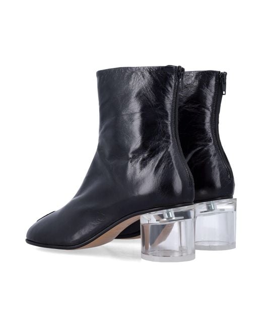 MM6 by Maison Margiela Blue Anatomic Ankle Boots