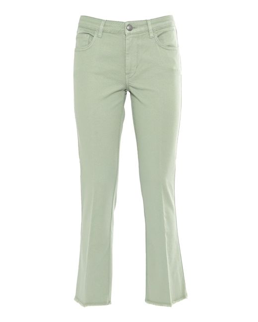 Fay Green Cropped Pants