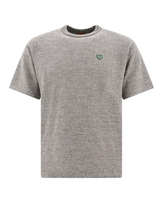 Human Made Menschlicher "Herzabzeichen" T -Shirt in Gray für Herren