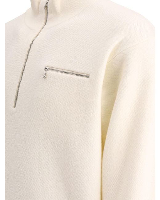 Stussy Mock Neck -Pullover in White für Herren