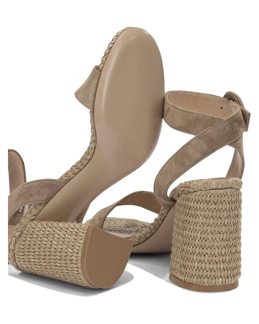 Gianvito Rossi Metallic "Luana 85Mm" Heeled Sandals