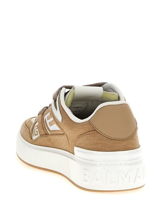 Balmain Natural 'B Court' Sneakers
