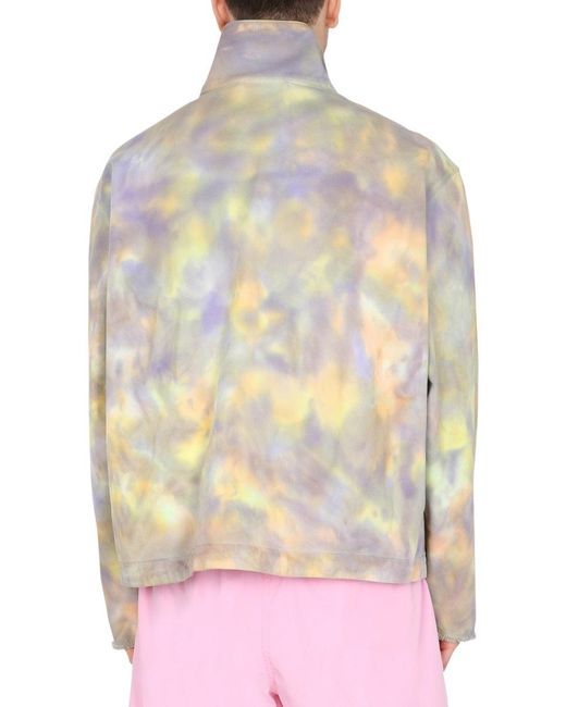MSGM White Printed Anorak Jacket