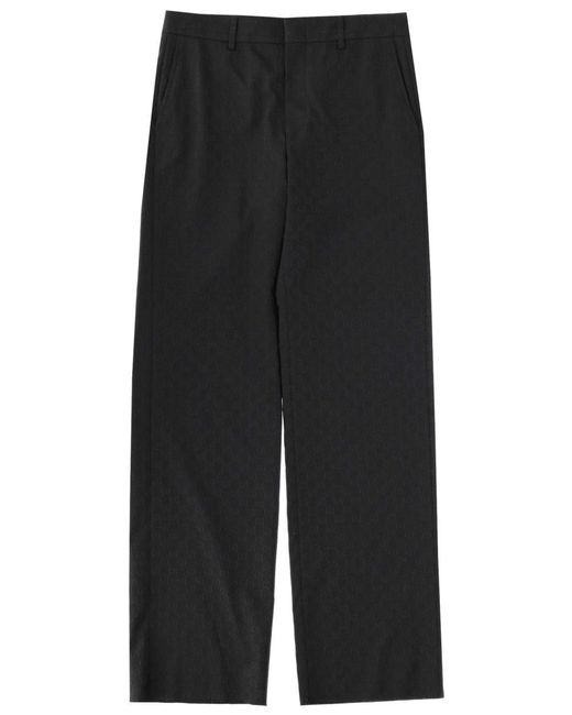 Gucci Black Gg Tailoring Pants for men