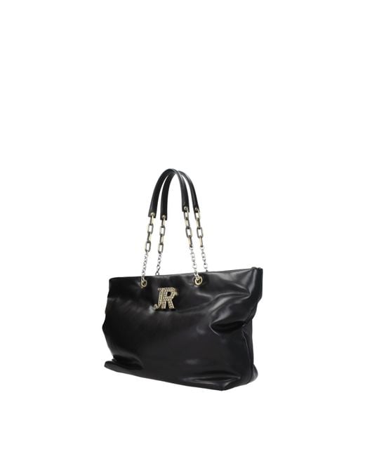 John Richmond Black Shoulder Bags Polyurethane