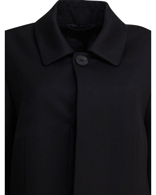 Balenciaga Wollen Jas in het Black