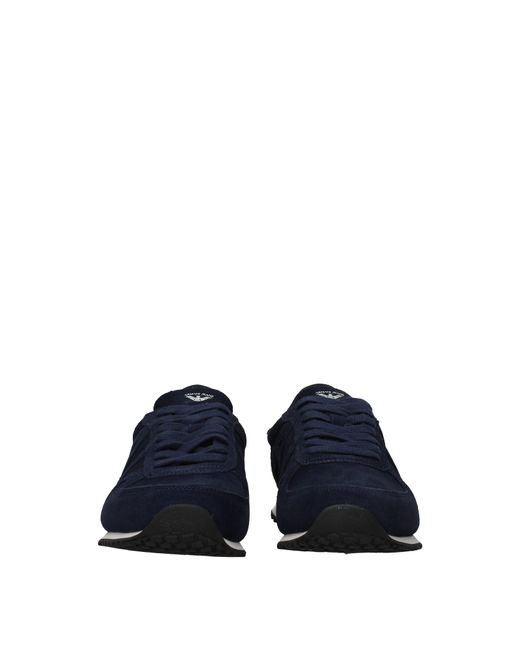 Armani Jeans Blue Sneakers Uomo Camoscio Blu for men