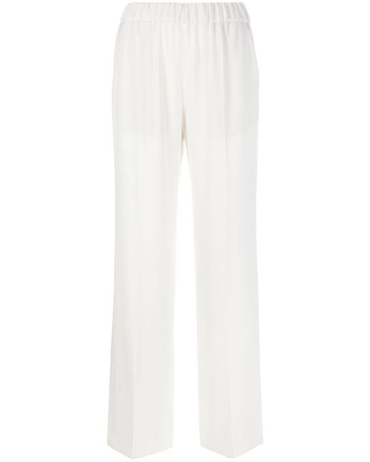 Alberto Biani Cady Elastische Broek in het White