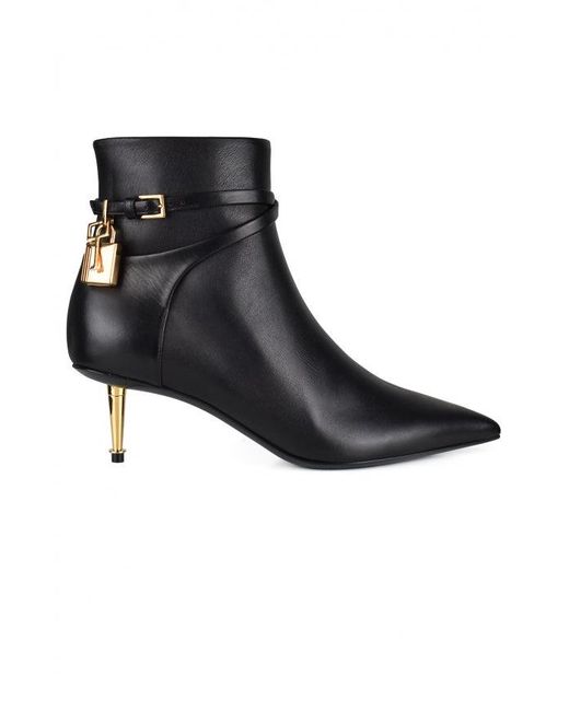 Tom Ford Black Padlock Stiefeletten