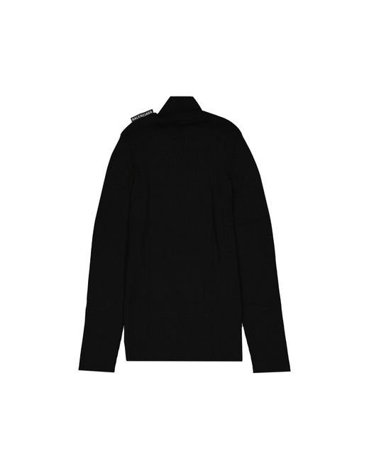 Balenciaga Silk Sweater in het Black voor heren