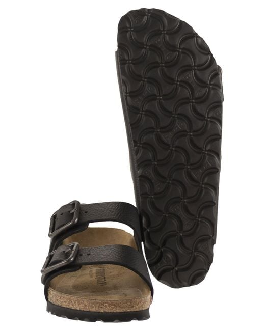 Birkenstock Black Arizona Wb Vintage – Natural Leather Sandal for men