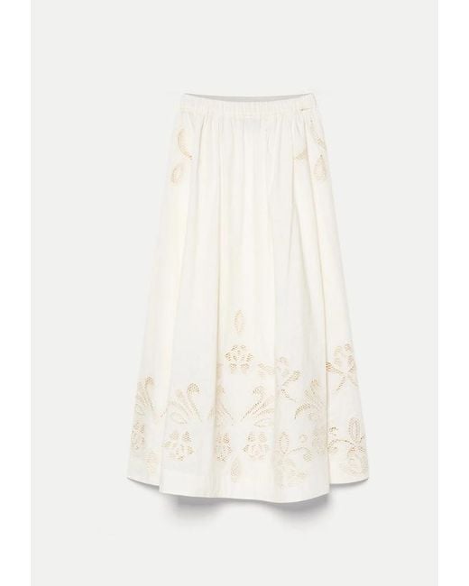 Forte_forte White Lunamaris Skirt