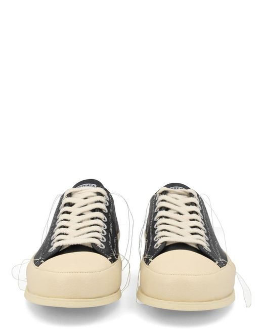 Premiata Black Low-Top Leather Sneaker for men