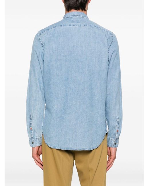 PD de Paul Smith Camisa de algodón a rayas Paul Smith de hombre de color Blue