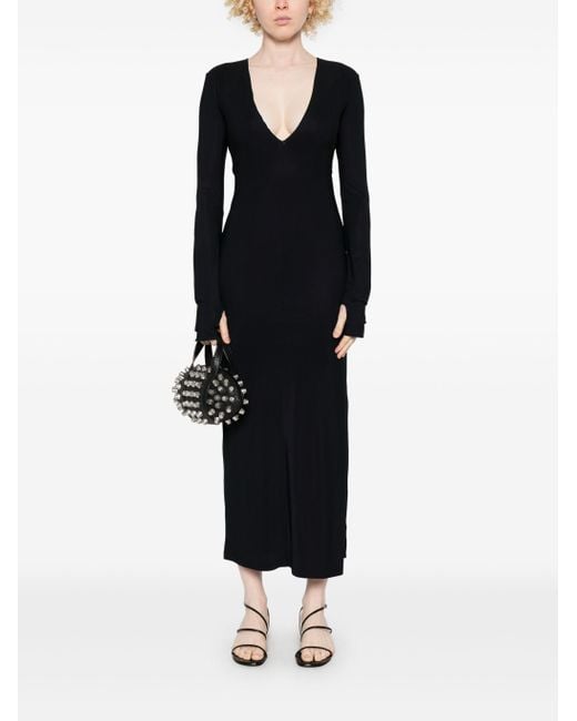 MM6 by Maison Margiela Black Maxi Dress Clothing