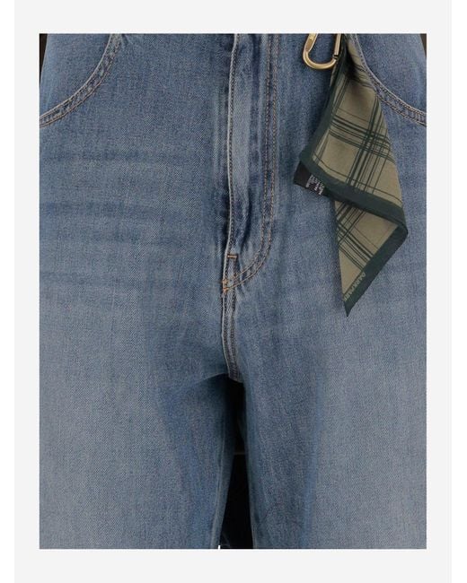 DARKPARK Blue Cotton Blend Jeans for men