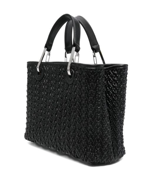 Emporio Armani Black Myea Small Shopping Bag