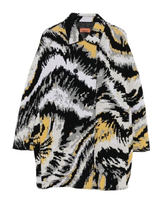 Missoni Black Wool Caban Mantel